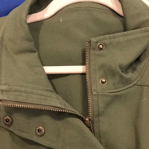 NWOT JustFab Plus Size Anorak, Army Green, 2X - Picture 5 of 7